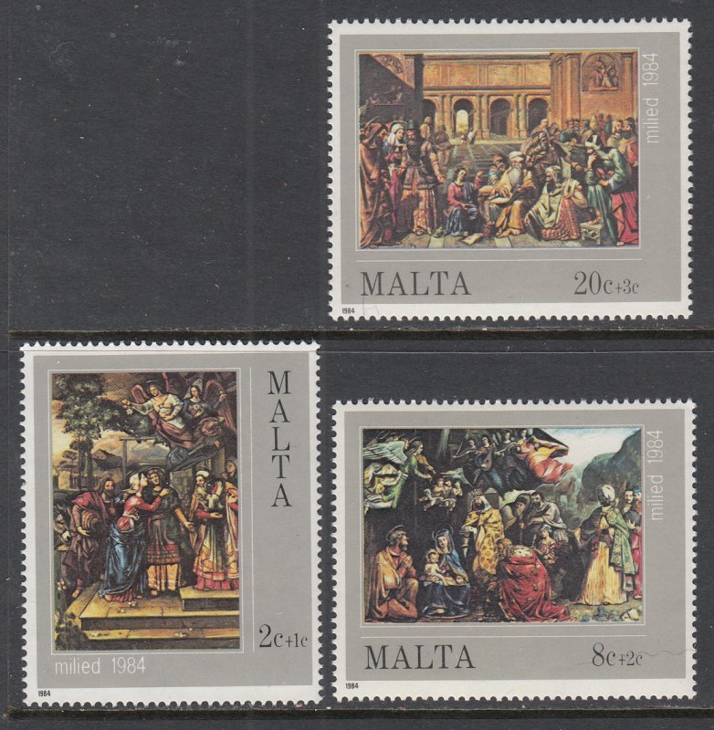 Malta B51-B53 Christmas MNH VF