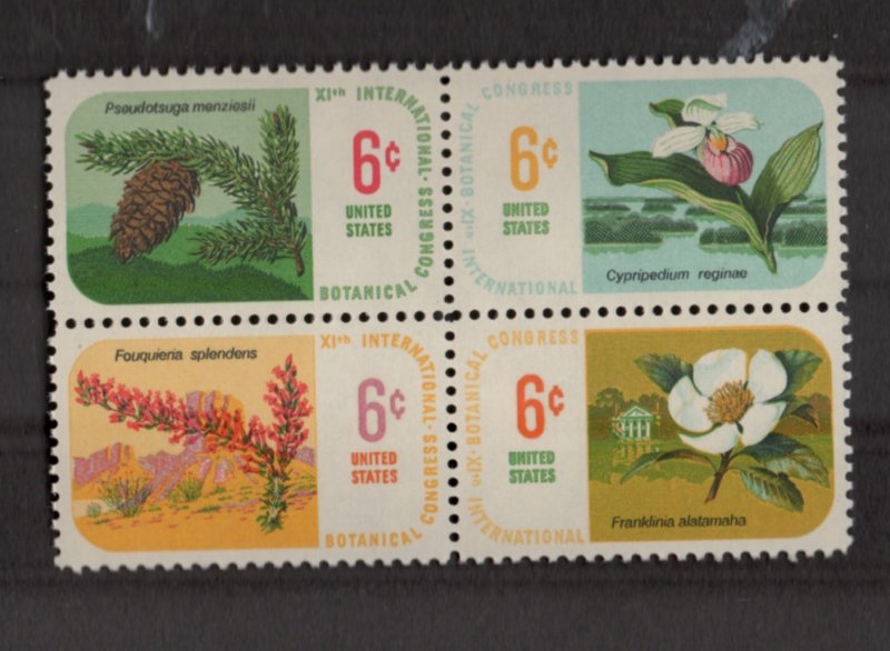 Scott#  1376-1379  unused  OG  MNH  Block of 4