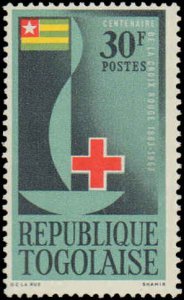 Togo #452-453, Complete Set(2), 1963, Red Cross, Never Hinged
