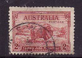 Australia-Sc#147-used 2p copper red-Marino sheep-1934-