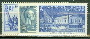 KZ: France 370-4, 388 MNH CV $88.75; scan shows only a few