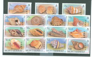 Montserrat #O79-O94  Single (Complete Set)