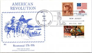 US SPECIAL EVENT CACHETED COVER BICENTENNIAL OF THE AMERICAN REVOLUTION BATSTO