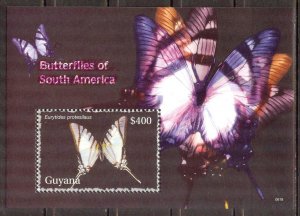 Guyana 2007 Butterflies S/S MNH