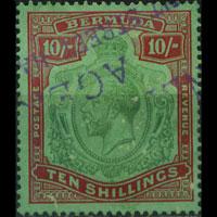 BERMUDA 1924 - Scott# 96 King 10s Used