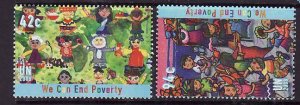 United Nations New York-Sc#966-7- id8-unused NH set-End Poverty-2008-