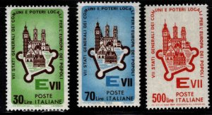 Italy Scott 896-898 MNH** 1964 European Town set