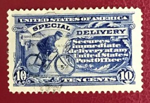 1902 USA Scott E6 used 10 cents Messenger on bicycle Lot 960