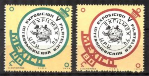 Mexico 1974 100 Years of UPU Universal Postal Union set of 2 MNH