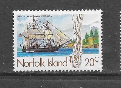 NORFOLK ISLAND #358  WHALING SHIP  MNH