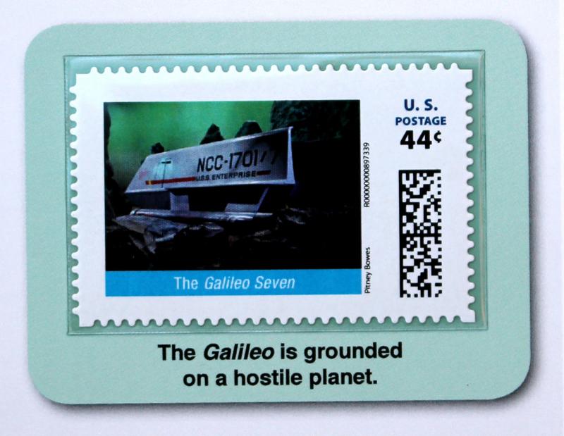 STAR TREK 2011 Pitney Bowes 44 Cent Large Stamp Panel The Galileo Seven #14