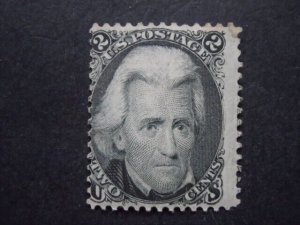 1863 #73 2c Jackson Perf 12 MLH OG CV $350 #1