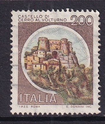 Italy  #1420 used 1980  castles  200 l