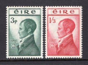 Ireland 1953 Emmet Set Mint NH #149-50 SG #156-7