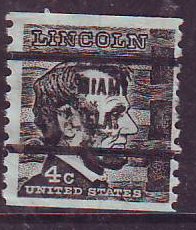 Miami FL, 1303-71 Bureau Precancel, 4¢ coil Lincoln