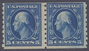 Scott #396 Mint pair NH OG Fine