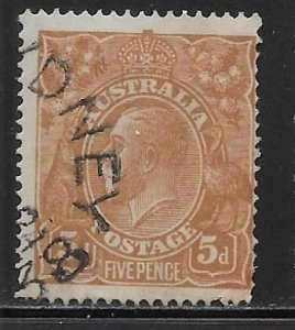 Australia 36 5d KGV single Used (z1)