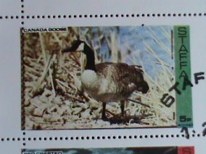 ​SCOTLAND-STAFFA STAMP-1974-WORLD RARE BIRDS CTO FULL-SHEET VERY FINE