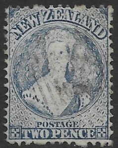 New Zealand 17  1863    2 pence fine used