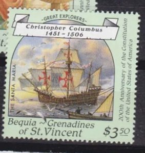 Bequia Vincent Great explorers Columbus Santa Maria ship “double perf “ Error