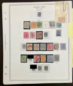 Finland Collection 1856-1985  55  Minkus pages  1000+ stamps  used