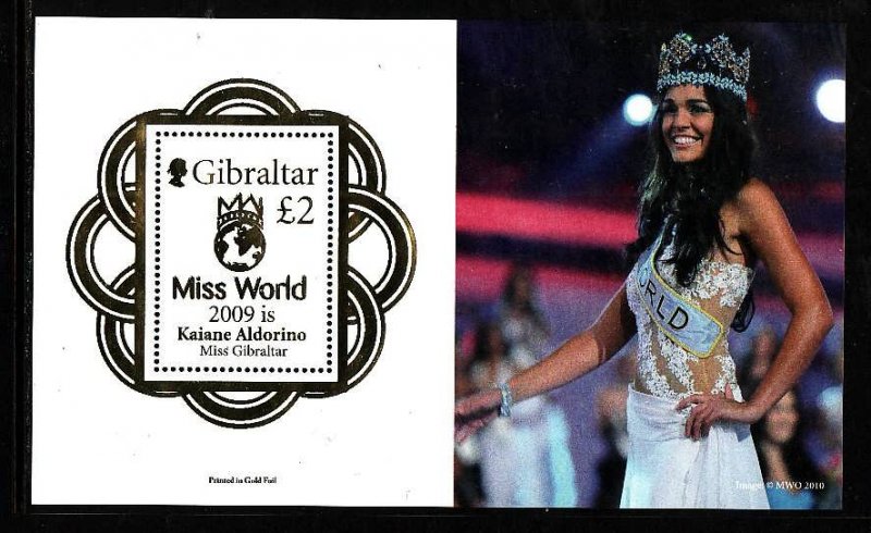 Gibraltar-Sc#1238-unused NH sheet-Miss World Pageant-2010-