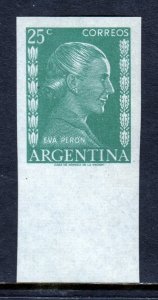 Argentina - Scott #603 - MNH - Imperf w/selvage, gum bump