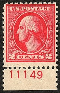 U.S. #527 MNH F-VF SCARCE Plate Number 11149 Single