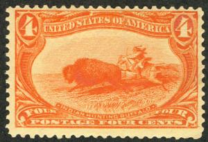 US #287 SCV $400.00 VF/XF mint never hinged, vivid color and well centered, a...