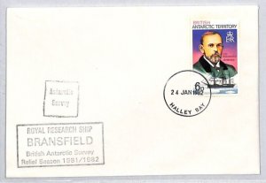 BRITISH ANTARCTIC TERRITORY Cover 1982 {samwells-covers}ZK116