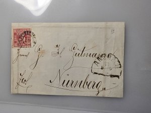 GR/6..OLD  GERMANY LETTER  Bavaria  3 KR   MI#25