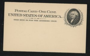 US UX15 Not preprinted.