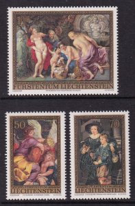 Liechtenstein 595-597 Paintings MNH VF