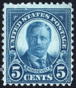 SC#637 5¢ T. Roosevelt (1927) MNH