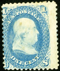 US Stamps # 63 MH Average Scott Value $275.00