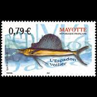 MAYOTTE 2003 - Scott# 187 Swordfish Set of 1 NH