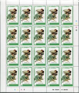 4 Full Sheets of 20 Dominica Republic Stamps 754-757 Cat Value $28 Golden Days