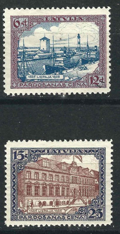 Latvia B24-25 Mi 107-08 MLH VF 1925 SCV $6.00