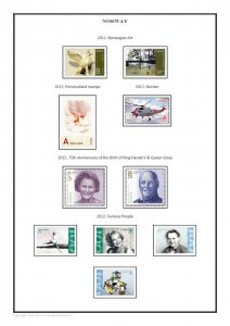 Norway Norge 1855-2021 PDF (DIGITAL)  STAMP ALBUM PAGES