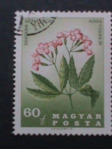 ​HUNGARY-COLORFUL BEAUTIFUL LOVELY FLOWERS USED STAMPS VF WE SHIP TO WORL WIDE