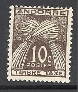 Andorra - french admin - J32 mint hinged SCV $ 1.60 (RS)