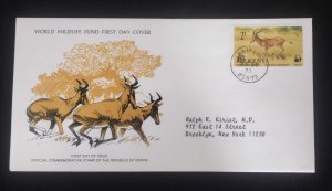 EL)1977 KENYA, WORLD WILDLIFE FUND, WWF, ENDANGERED SPECIES, COMMON BUFFALO, CIR