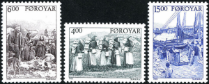 STAMP STATION PERTH Faroe Islands #290-292 Fa285-287 MNH CV$8.75