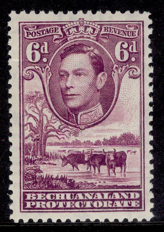 BECHUANALAND PROTECTORATE GVI SG124, 6d reddish purple, M MINT. Cat £12.