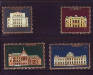 Latvia Sc 403-6 1995 800th Anniv Riga stamp set mint NH