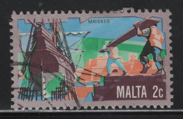 Malta 594 Ship Building 1981