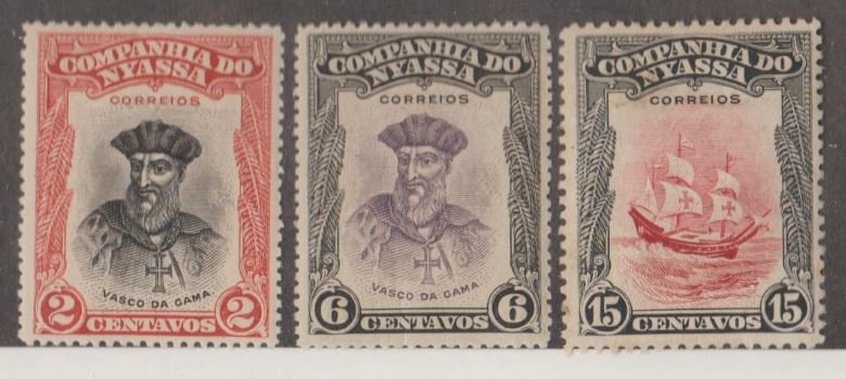 Nyassa Scott #110-114-118 Stamps - Mint Set