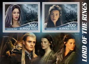 Stamps. Cinema. The Lord of the Rings 2023 year 1+1 sheets perforated MNH**
