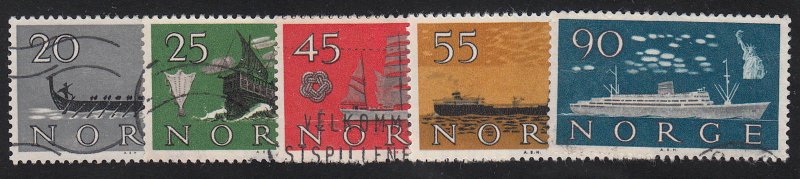 Norway - 1960 - SC 382-86 - Used - Complete set