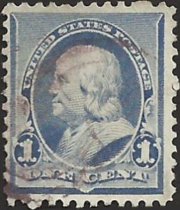 # 219 DULL BLUE USED BEN FRANKLIN SCV-0.75